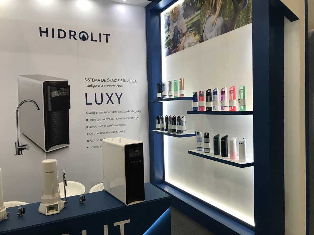 Stand HIDROLIT en Aquatech México 2018 — primera empresa argentina en exponer tecnología de tratamiento de agua